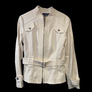 Bone colored lightweight jacket